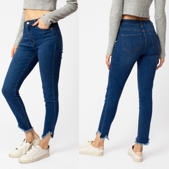 KanCan Denim - KanCan High Rise Distressed Ankle Skinny- 5/26